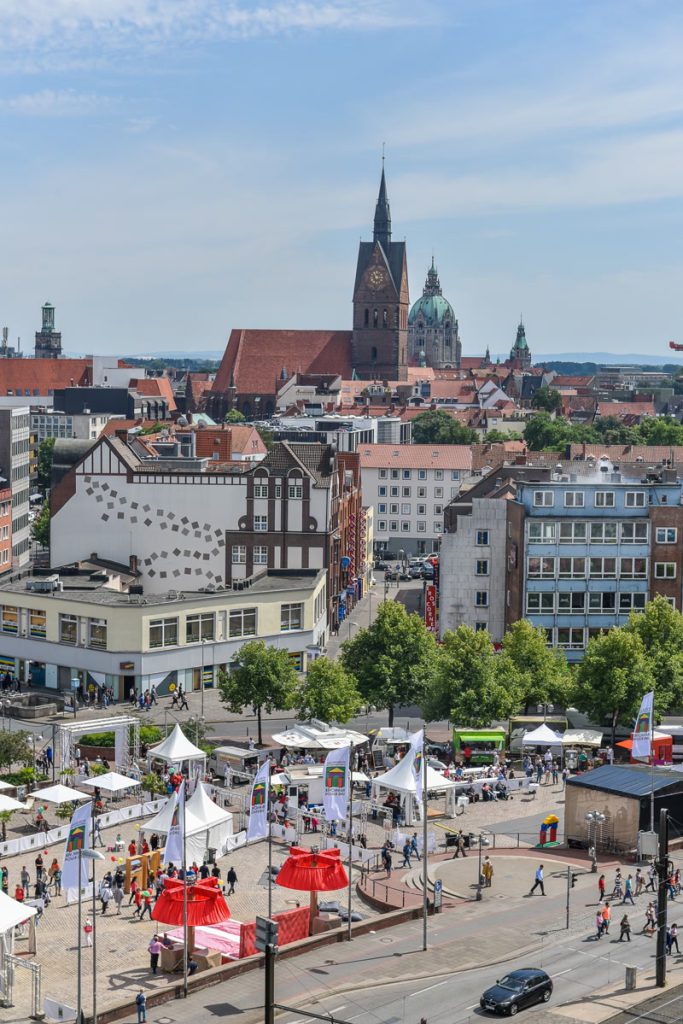 Steintorplatz in Hannover von oben